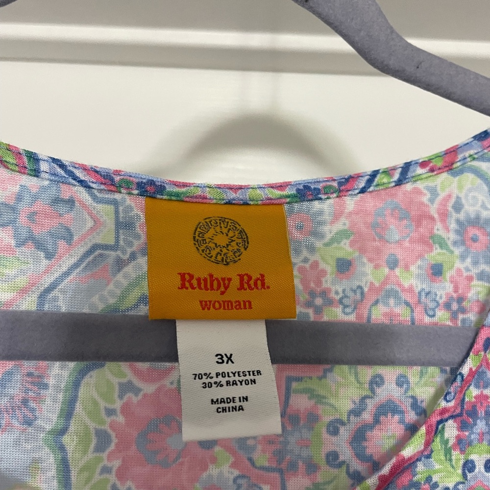Ruby Rd. Top/Tunic 3X. EUC - Picture 4 of 9